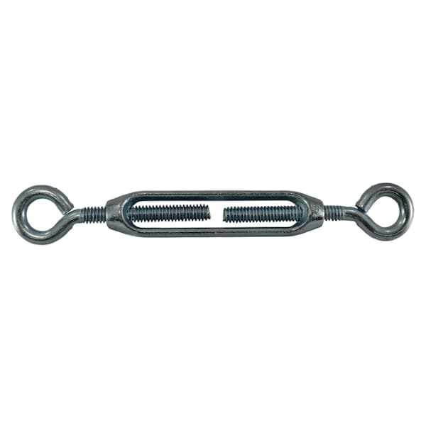 Midwest Fastener 7/32" x 4-3/4" Zinc Plated Steel Eye-Eye Turnbuckle 10PK 52349 - main